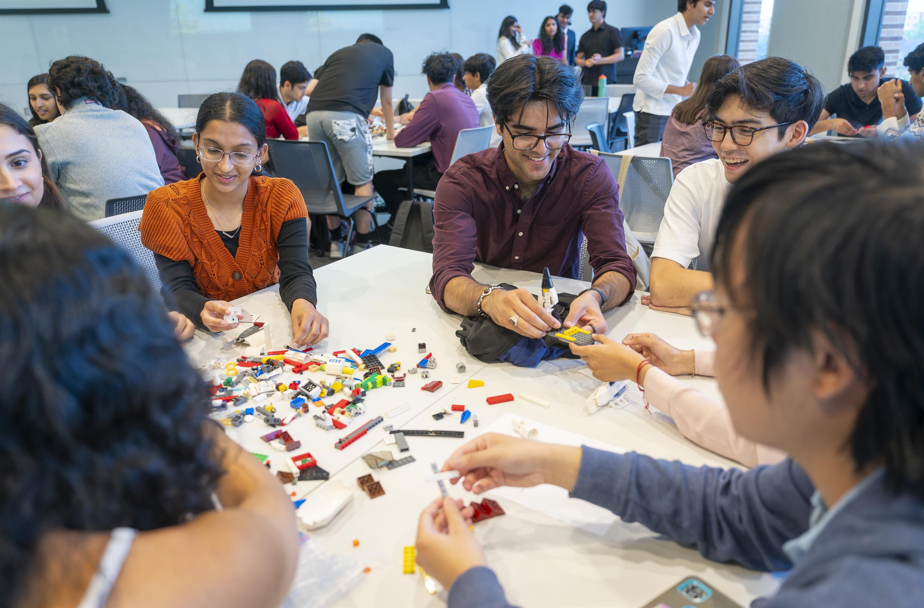 Disruption Lab students working in a group